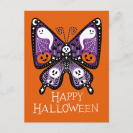 Happy Halloween Butterfly Briefkaart
