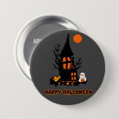 Happy Halloween Button (Voorkant /achterkant)