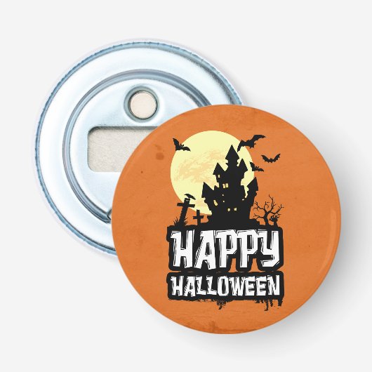 Happy Halloween Button Flesopener (Voorkant)