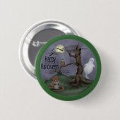 Happy Halloween Buttonnen Ronde Button 5,7 Cm (Voorkant /achterkant)