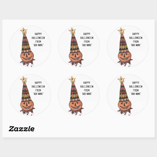 Happy Halloween cadeaubon label (Vel)