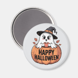 Happy Halloween Cafeïne Ghost Magneet