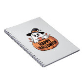 Happy Halloween Cafeïne Ghost Notitieboek (Rechterzijde)