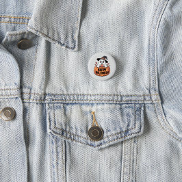 Happy Halloween Cafeïne Ghost Ronde Button 3,2 Cm