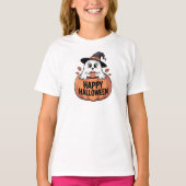 Happy Halloween Cafeïne Ghost T-shirt (Voorkant)