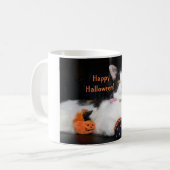 Happy Halloween Calico Cat Koffiemok (Voorkant links)