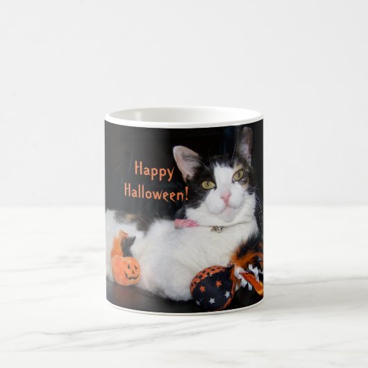 Happy Halloween Calico Cat Koffiemok (Center)