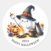 Happy Halloween Camping Schattige Ghost