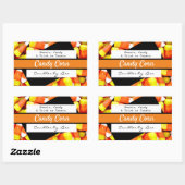 Happy Halloween Candle Corn Labels (Vel)