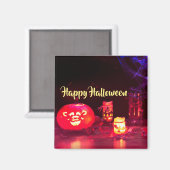 Happy Halloween Candles Magneet (Voorkant / Achterkant)