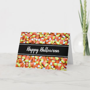 Happy Halloween Candy Corn Kaart