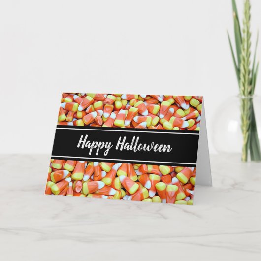 Happy Halloween Candy Corn Kaart (Voorkant)