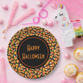 Happy Halloween Candy Corn Paper-Borden Papieren Bordje (Feest)