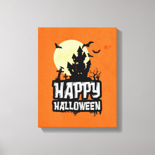 Happy Halloween Canvas Afdruk