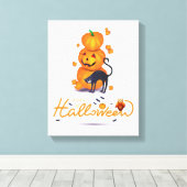 Happy Halloween! Canvas Afdruk (Insitu (Houten vloer))