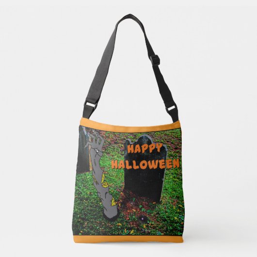 HAPPY HALLOWEEN CANVAS TAS (Voorkant)