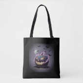 Happy Halloween Canvas tas – Spooky & Fun Trick (Voorkant)
