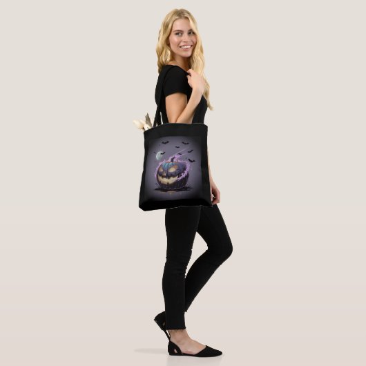 Happy Halloween Canvas tas – Spooky & Fun Trick (Op model)