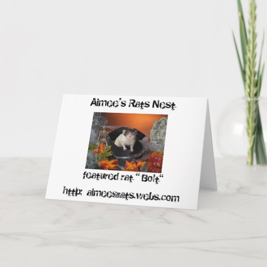 Happy Halloween Card Kaart (Achterkant)