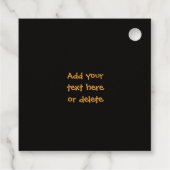 Happy Halloween Carved Pumpkin Bedankjes Labels (Achterkant)