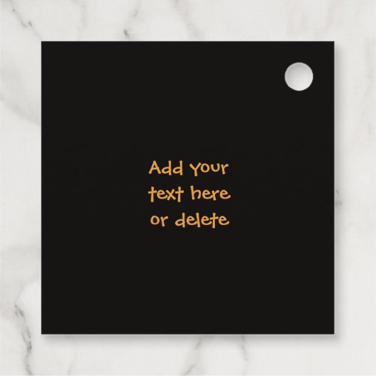 Happy Halloween Carved Pumpkin Bedankjes Labels (Achterkant)