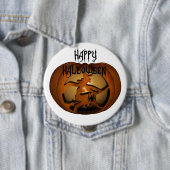 Happy Halloween Carved Pumpkin Ronde Button 4,0 Cm (In situ)