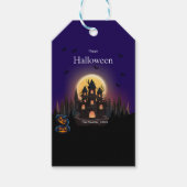 Happy Halloween Castle Cadeaulabel (Voorkant)