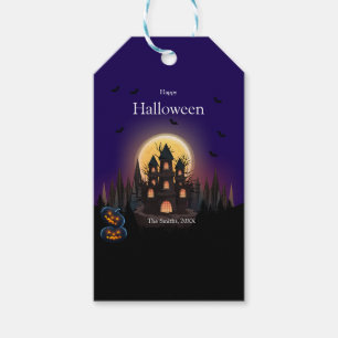 Happy Halloween Castle Cadeaulabel