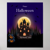 Happy Halloween Castle Poster (Voorkant)