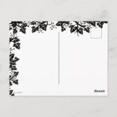 Happy Halloween! Cat Bat Dog en Spider Briefkaart (Achterkant)