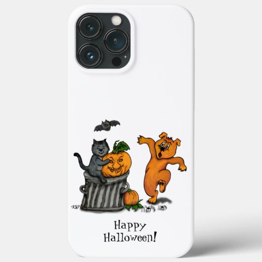 Happy Halloween! Cat Bat Dog en Spider Case-Mate iPhone Case (Achterkant)