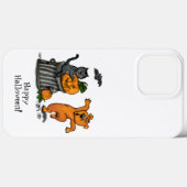 Happy Halloween! Cat Bat Dog en Spider Case-Mate iPhone Case (Achterkant (horizontaal))