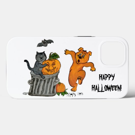 Happy Halloween! Cat Bat Dog en Spider Case-Mate iPhone Case (Achterkant (horizontaal))