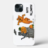 Happy Halloween! Cat Bat Dog en Spider Case-Mate iPhone Case (Achterkant)