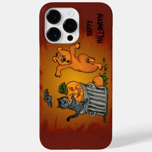 Happy Halloween! Cat Bat Dog en Spider Case-Mate iPhone Case (Achterkant)