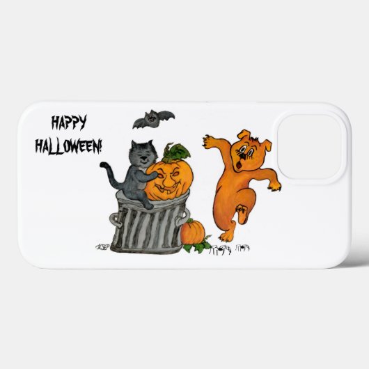 Happy Halloween! Cat Bat Dog en Spider Case-Mate iPhone Case (Achterkant (horizontaal))