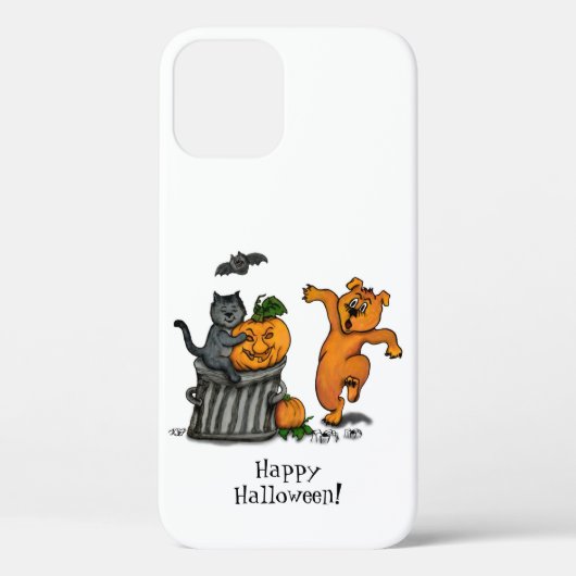 Happy Halloween! Cat Bat Dog en Spider Case-Mate iPhone Case (Achterkant)