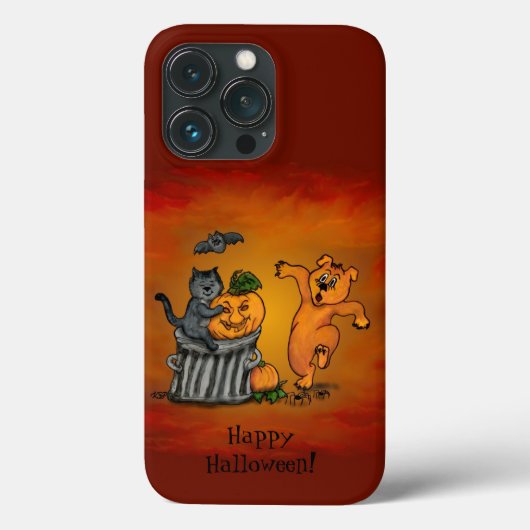 Happy Halloween! Cat Bat Dog en Spider Case-Mate iPhone Case (Achterkant)