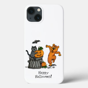 Happy Halloween! Cat Bat Dog en Spider Case-Mate iPhone Case