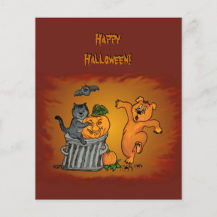 Happy Halloween! Cat Bat Dog en Spider Flyer