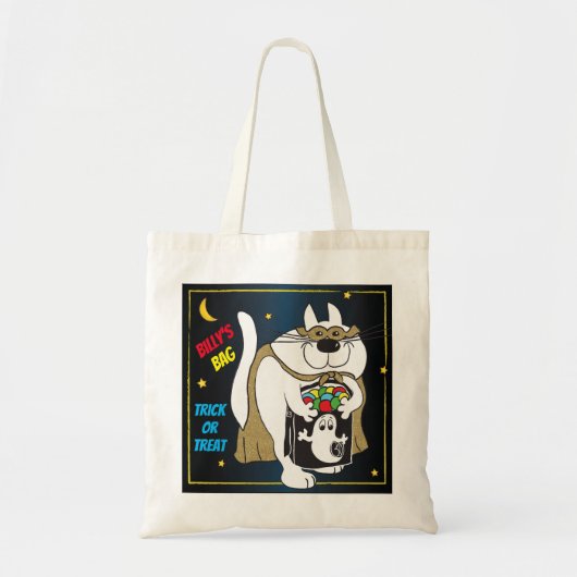 Happy Halloween Cat Budget Canvas tas (Voorkant)