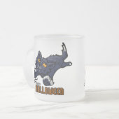Happy Halloween Cat en Mouse Matglas Koffiemok (Voorkant links)