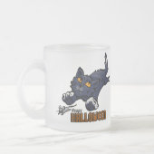 Happy Halloween Cat en Mouse Matglas Koffiemok (Links)