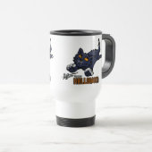 Happy Halloween Cat en Mouse Reisbeker (Voorkant rechts)