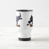 Happy Halloween Cat en Mouse Reisbeker (Center)