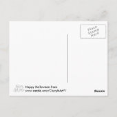 Happy Halloween Cat Face Coloring Gift Briefkaarte Briefkaart (Achterkant)