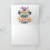 Happy Halloween Cat Kaart (Binnen)