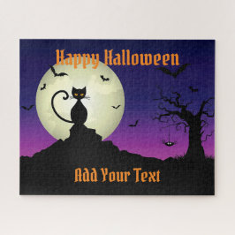 Happy Halloween Cat Legpuzzel