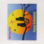 Happy Halloween Cat Legpuzzel (Verticaal)