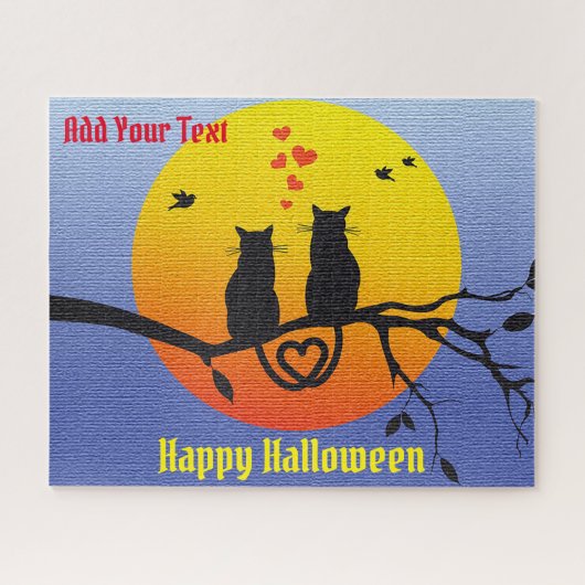Happy Halloween Cat Legpuzzel (Horizontaal)